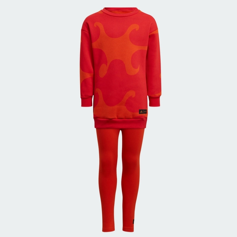 NWT Marimekko Kid's Matching Set Abstract Print Adidas Collab